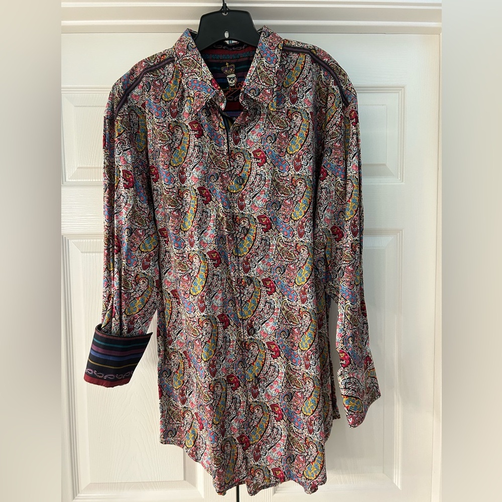 Robert Graham Skull King Paisley NWT 3XL